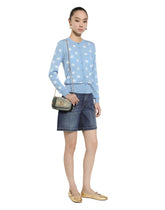 Wool and silk jacquard cardigan with tonal DG logo -  | Dolce &amp; Gabbana
