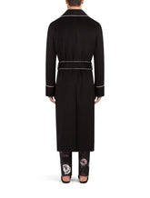 Cashmere coat with patch -  | Dolce & Gabbana