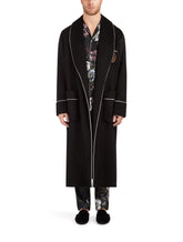 Cashmere coat with patch -  | Dolce & Gabbana
