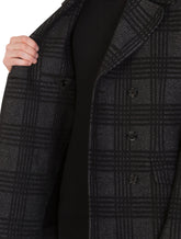 GLEN PLAID WOOL PEA COAT -  | Dolce &amp; Gabbana