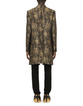 Floral lamé jacquard coat -  | Dolce &amp; Gabbana