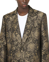 Floral lamé jacquard coat -  | Dolce &amp; Gabbana