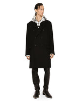 Deconstructed double-breasted wool coat -  | Dolce & Gabbana