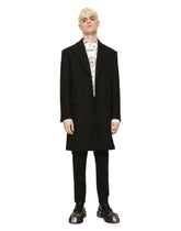 Single-breasted wool jersey coat -  | Dolce & Gabbana