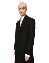 Single-breasted wool jersey coat -  | Dolce & Gabbana