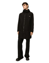 Nylon parka with hood and branded tag -  | Dolce &amp; Gabbana