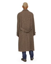 Double-breasted melange alpaca wool coat -  | Dolce &amp; Gabbana