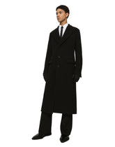 Single-breasted technical wool jersey coat -  | Dolce &amp; Gabbana