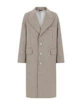 Deconstructed single-breasted wool coat -  | Dolce &amp; Gabbana