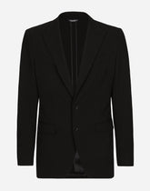 Single-breasted stretch cotton Taormina-fit jacket -  | Dolce &amp; Gabbana