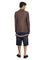 Double-breasted linen-blend Taormina-fit jacket -  | Dolce &amp; Gabbana