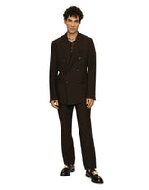 Double-breasted linen Taormina jacket -  | Dolce &amp; Gabbana