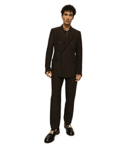 Double-breasted linen Taormina jacket -  | Dolce &amp; Gabbana