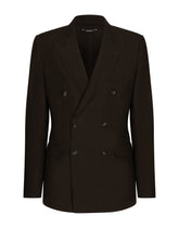 Double-breasted linen Taormina jacket -  | Dolce &amp; Gabbana