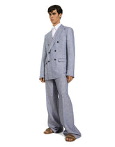 Double-breasted linen Taormina jacket -  | Dolce &amp; Gabbana