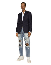 Taormina jacket in wool and silk -  | Dolce & Gabbana