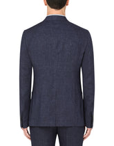 Deconstructed linen jacket with DG embroidery -  | Dolce & Gabbana