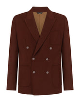 Deconstructed double-breasted double wool jacket -  | Dolce &amp; Gabbana