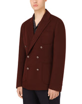 Deconstructed double-breasted double wool jacket -  | Dolce &amp; Gabbana