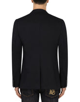 Linen Sicilia-fit jacket with double construction -  | Dolce & Gabbana