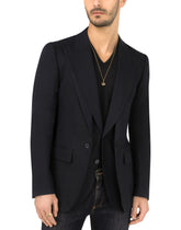 Linen Sicilia-fit jacket with double construction -  | Dolce & Gabbana