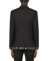 Double-breasted wool Sicilia-fit jacket -  | Dolce & Gabbana