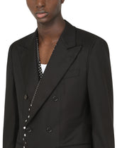 Double-breasted wool Sicilia-fit jacket -  | Dolce & Gabbana