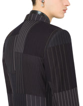 Double-breasted stretch wool patchwork Beat jacket -  | Dolce & Gabbana