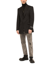 Pinstripe wool Beat-fit jacket -  | Dolce & Gabbana