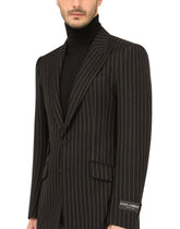Pinstripe wool Beat-fit jacket -  | Dolce & Gabbana