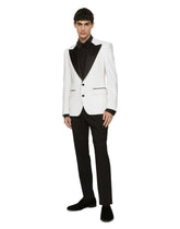 Stretch wool fabric Sicilia-fit tuxedo jacket -  | Dolce &amp; Gabbana