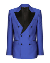 Double-breasted jacquard Sicilia-fit tuxedo jacket -  | Dolce & Gabbana