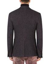 Check jersey Portofino jacket with patch -  | Dolce &amp; Gabbana