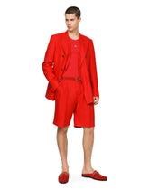 Double-breasted linen Sicilia-fit jacket -  | Dolce & Gabbana