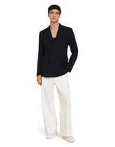 Double-breasted pinstripe linen Sicilia-fit jacket -  | Dolce & Gabbana