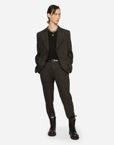 Glen plaid stretch jersey jacket -  | Dolce &amp; Gabbana