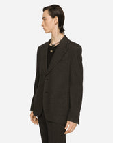 Glen plaid stretch jersey jacket -  | Dolce &amp; Gabbana
