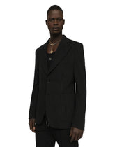 Pinstripe stretch jersey jacket -  | Dolce &amp; Gabbana