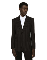 Pinstripe stretch wool Sicilia-fit jacket -  | Dolce &amp; Gabbana
