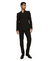 Double-breasted stretch wool Sicilia-fit jacket -  | Dolce & Gabbana