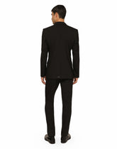 Double-breasted stretch wool Sicilia-fit jacket -  | Dolce & Gabbana