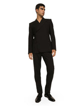 Double-breasted stretch wool Sicilia-fit jacket -  | Dolce & Gabbana