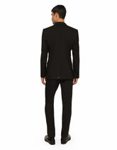 Double-breasted stretch wool Sicilia-fit jacket -  | Dolce & Gabbana