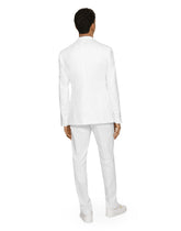 Single-breasted cotton Taormina jacket with DG patch -  | Dolce &amp; Gabbana