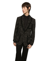 Alpaca and wool rush-stitch single-breasted jacket -  | Dolce &amp; Gabbana