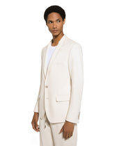 Single-breasted stretch jersey jacket -  | Dolce &amp; Gabbana