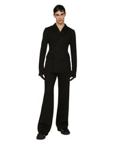 Double-breasted technical cotton jersey jacket -  | Dolce &amp; Gabbana