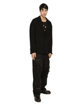 Oversize jersey jacket with logo tag -  | Dolce & Gabbana