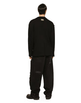 Oversize jersey jacket with logo tag -  | Dolce & Gabbana