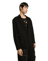 Oversize jersey jacket with logo tag -  | Dolce & Gabbana